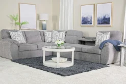 Mor Furniture Sleeper Sofas|Sectionals|Wanda Full Tux Sleeper Sectional W/ Storage In Gray, Right Facing