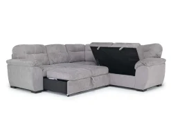 Mor Furniture Sleeper Sofas|Sectionals|Wanda Full Tux Sleeper Sectional W/ Storage In Gray, Right Facing