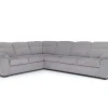 Mor Furniture Sleeper Sofas|Sectionals|Wanda Queen Tux Sleeper Sectional W/ Drop Table In Gray, Right Facing