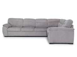 Mor Furniture Sleeper Sofas|Sectionals|Wanda Queen Tux Sleeper Sectional W/ Drop Table In Gray, Right Facing