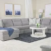 Mor Furniture Sleeper Sofas|Sectionals|Wanda Xl Storage Chaise Sleeper Sectional In Gray, Left Facing