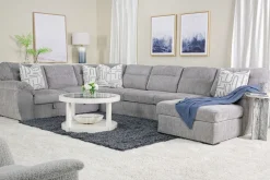 Mor Furniture Sleeper Sofas|Sectionals|Wanda Xl Storage Chaise Sleeper Sectional In Gray, Left Facing