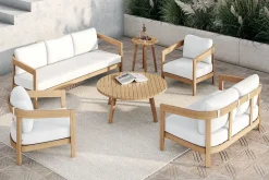 Mor Furniture Outdoor Coffee Tables|Wesley Outdoor Round Coffee Table In Natural