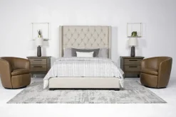 Mor Furniture Beds|Upholstered Beds|Westerly Upholstered Bed In Gray, Queen
