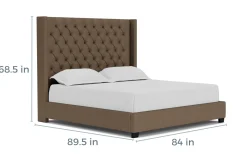 Mor Furniture Beds|Upholstered Beds|Westerly Upholstered Bed In Gray, Queen