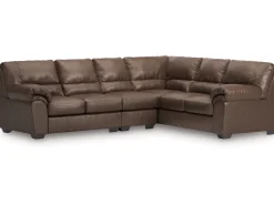 Mor Furniture Sectionals|Whitlock Tux Sofa Sectional In Caramel, Left Facing