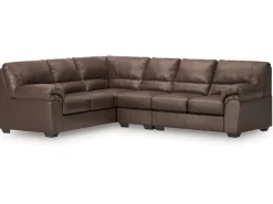 Mor Furniture Sectionals|Whitlock Tux Sofa Sectional In Caramel, Left Facing