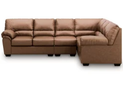 Mor Furniture Sectionals|Whitlock Tux Sofa Sectional In Caramel, Left Facing
