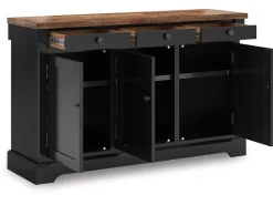 Mor Furniture Sideboards, Buffets & Hutches|Wildenauer Buffet In Brown/Black