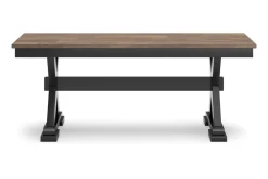 Mor Furniture Dining Benches|Wildenauer Dining Bench In Brown/Black