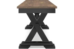 Mor Furniture Dining Benches|Wildenauer Dining Bench In Brown/Black