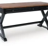 Mor Furniture Desks|Wildenauer Office Desk In Black/Brown