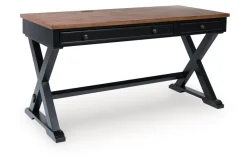 Mor Furniture Desks|Wildenauer Office Desk In Black/Brown