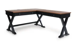 Mor Furniture Desks|Wildenauer Office Desk In Black/Brown