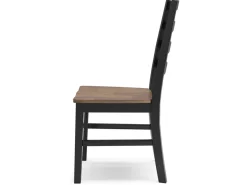 Mor Furniture Dining Chairs|Wildenauer Side Chair In Brown/Black, Set Of 2