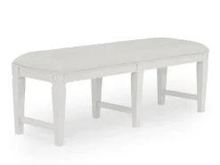 Mor Furniture Seating For 6|Dining Room Sets|Willowbrook Dining Table, 4 Chairs & Bench In Pebble, Slat