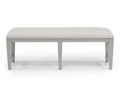Mor Furniture Seating For 6|Dining Room Sets|Willowbrook Dining Table, 4 Chairs & Bench In Pebble, Slat