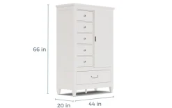 Mor Furniture Dressers & Chests|Willowbrook Door Chest In Egg Shell White