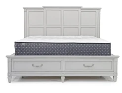 Mor Furniture Bedroom Sets|Willowbrook Panel Bed, Dresser, Mirror & Nightstand In Pebble, Queen