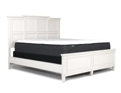 Mor Furniture Bedroom Sets|Willowbrook Panel Bed, Dresser, Mirror & Nightstand In Pebble, Queen