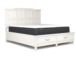 Mor Furniture Bedroom Sets|Willowbrook Panel Bed, Dresser, Mirror & Nightstand In Pebble, Queen