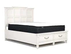 Mor Furniture Bedroom Sets|Willowbrook Panel Bed, Dresser, Mirror & Nightstand In Pebble, Queen