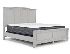 Mor Furniture Bedroom Sets|Willowbrook Panel Bed, Dresser, Mirror & Nightstand In Pebble, Queen