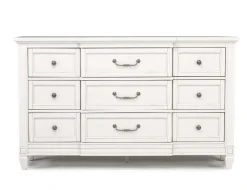 Mor Furniture Bedroom Sets|Willowbrook Panel Bed, Dresser, Mirror & Nightstand In Pebble, Queen