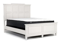 Mor Furniture Beds|Willowbrook Panel Bed In Pebble, Queen