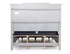 Mor Furniture Beds|Willowbrook Panel Bed In Pebble, Queen