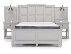 Mor Furniture Beds|Willowbrook Panel Wall Bed In Pebble, Queen