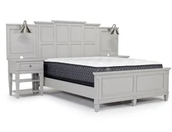 Mor Furniture Beds|Willowbrook Panel Wall Bed In Pebble, Queen