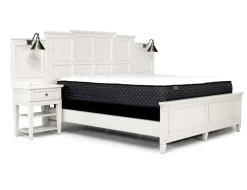 Mor Furniture Beds|Willowbrook Panel Wall Bed In Pebble, Queen