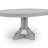 Mor Furniture Seating For 6|Round Dining Sets|Willowbrook Round Dining Table, 4 Chairs & Bench In Pebble