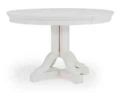 Mor Furniture Seating For 4|Round Dining Sets|Willowbrook Round Dining Table & 4 Chairs In Pebble, Slat