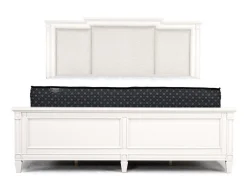 Mor Furniture Upholstered Beds|Beds|Willowbrook Upholstered Panel Bed In Pebble, Queen