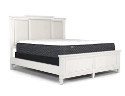 Mor Furniture Upholstered Beds|Beds|Willowbrook Upholstered Panel Bed In Pebble, Queen
