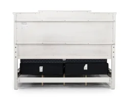 Mor Furniture Upholstered Beds|Beds|Willowbrook Upholstered Panel Bed In Pebble, Queen