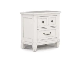 Mor Furniture Bedroom Sets|Willowbrook Upholstered Panel Bed, Dresser, Mirror & Nightstand In Pebble, Queen