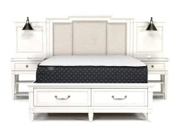 Mor Furniture Upholstered Beds|Beds|Willowbrook Upholstered Wall Bed In Pebble, Queen