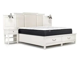 Mor Furniture Upholstered Beds|Beds|Willowbrook Upholstered Wall Bed In Pebble, Queen