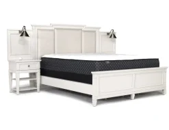 Mor Furniture Upholstered Beds|Beds|Willowbrook Upholstered Wall Bed In Pebble, Queen