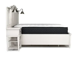 Mor Furniture Upholstered Beds|Beds|Willowbrook Upholstered Wall Bed In Pebble, Queen