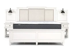 Mor Furniture Upholstered Beds|Beds|Willowbrook Upholstered Wall Bed In Pebble, Queen