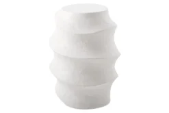 Mor Furniture Outdoor Accent Tables|Winded Outdoor Round Accent Table In White
