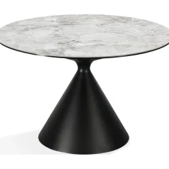 Mor Furniture Seating For 4|Round Dining Sets|Winston Round Dining Table & 4 Chairs In Black/Ash Gray