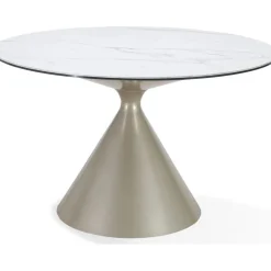 Mor Furniture Round Dining Tables|Dining Tables|Winston Round Dining Table In Black Sintered Stone