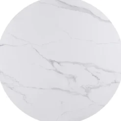 Mor Furniture Round Dining Tables|Dining Tables|Winston Round Dining Table In Black Sintered Stone