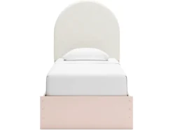 Mor Furniture Kids Beds & Bunk Beds|Wistenpine Panel Bed, Dresser, Mirror & Nightstand In Blush, Twin