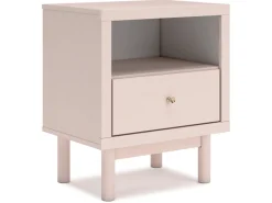 Mor Furniture Kids Beds & Bunk Beds|Wistenpine Panel Bed, Dresser, Mirror & Nightstand In Blush, Twin
